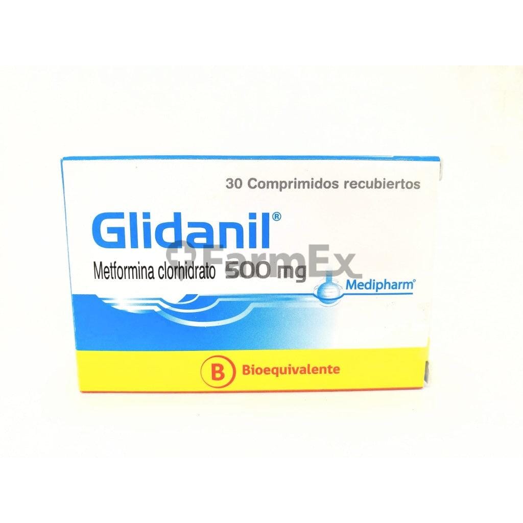 Glidanil 500 mg x 30 comprimidos Farmex-BanMedica-Persistente